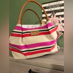 *sold* Kate Spade Multicolor Striped Shoulder Bag